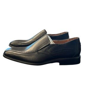 Fratelli Select Vero Cuoio 2169-01 Size 10M Square Toe Black Leather Dress Shoes